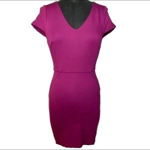 French Connection magenta sheath dress